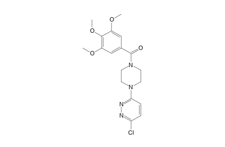 3-CHLORO-6-[4-(3,4,5-TRIMETHOXYBENZOYL)PIPERAZIN-1-YL]PYRIDAZINE
