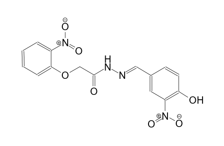N'-[(E)-(4-hydroxy-3-nitrophenyl)methylidene]-2-(2-nitrophenoxy)acetohydrazide