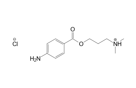 1-Propanol, 3-(dimethylamino)-, P-aminobenzoate (ester), monohydrochloride