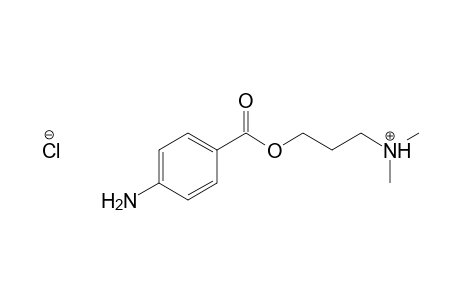 1-Propanol, 3-(dimethylamino)-, P-aminobenzoate (ester), monohydrochloride