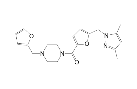 piperazine, 1-[[5-[(3,5-dimethyl-1H-pyrazol-1-yl)methyl]-2-furanyl]carbonyl]-4-(2-furanylmethyl)-