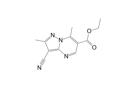 ethyl 3-cyano-2,7-dimethylpyrazolo[1,5-a]pyrimidine-6-carboxylate