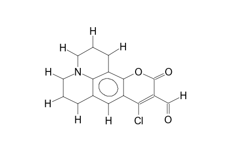 10-FORMYL-9-CHLORO-2,3,6,7-TETRAHYDRO-1H,5H-QUINOLIZINO[9,9A,1-GH]COUMARIN