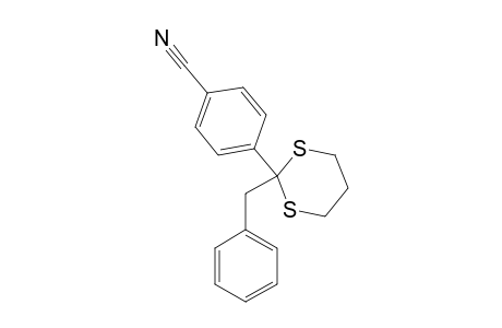 4-(2-Benzyl-1,3-dithian-2-yl) benzonitrile