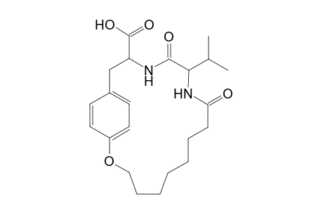 12-Isopropyl-10,13-dioxo-2-oxa-11,14-diazabicyclo[15.2.2]heneicosa-1(20),17(21),18-triene-15-carboxylic Acid