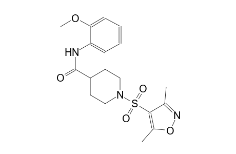 1-[(3,5-dimethyl-4-isoxazolyl)sulfonyl]-N-(2-methoxyphenyl)-4-piperidinecarboxamide