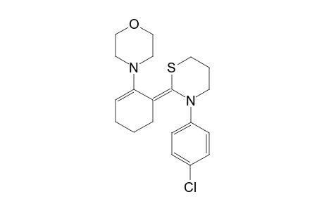 (Z)-4-(6-(3-(4-chlorophenyl)-1,3-thiazinan-2-ylidene)cyclohex-1-enyl)morpholine