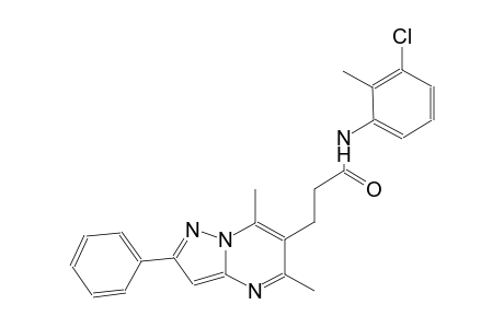 pyrazolo[1,5-a]pyrimidine-6-propanamide, N-(3-chloro-2-methylphenyl)-5,7-dimethyl-2-phenyl-