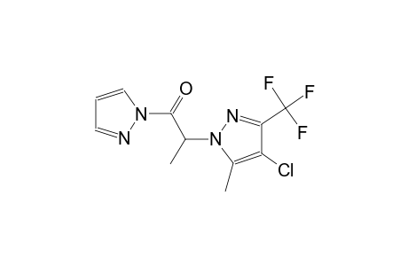 4-chloro-5-methyl-1-[1-methyl-2-oxo-2-(1H-pyrazol-1-yl)ethyl]-3-(trifluoromethyl)-1H-pyrazole