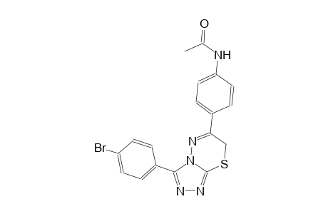acetamide, N-[4-[3-(4-bromophenyl)-7H-[1,2,4]triazolo[3,4-b][1,3,4]thiadiazin-6-yl]phenyl]-