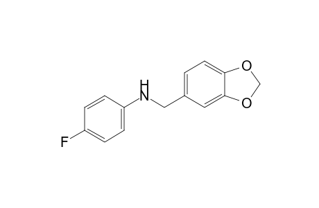 N-(p-fluorophenyl)piperonylamine