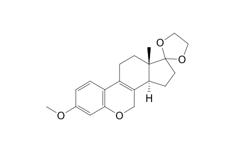 (3'aS,11'aS)-7'-methoxy-11'a-methyl-spiro[1,3-dioxolane-2,1'-2,3,3a,4,10,11-hexahydroindeno[4,5-c]chromene]