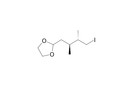 (+)-2-((2S,3S)-4-Iodo-2,3-dimethylbutyl)-1,3-dioxolane