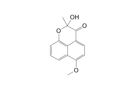 2-Methyl-2-hydroxy-6-methoxynaphtho[b,c]pyran-3-one