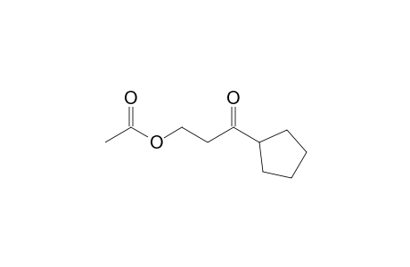 (3-cyclopentyl-3-oxidanylidene-propyl) ethanoate