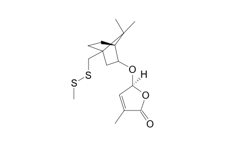 (S)-5-{7,7-Dimethyl-(1S)-methyldisulfanylmethylbicyclo[2.2.1]hept-2-exo-yloxy}-3-methyl-5H-furan-2-one