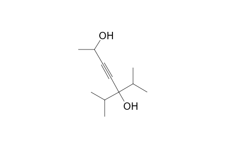 3-Heptyne-2,5-diol, 6-methyl-5-(1-methylethyl)-