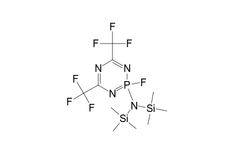 1,3,5,2-Triazaphosphorine, 2-[bis(trimethylsilyl)amino]-2-fluoro-2,2-dihydro-4,6-bis(trifluorom ethyl)-