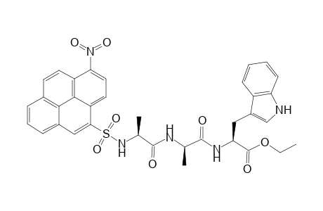 N-(1-(8-Nitropyrenesulfonyl)]-L-alanine-L-alanyl-L-tryptophan Ethyl Ester