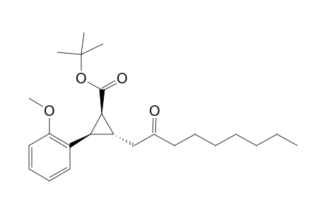 t-Butyl [(1R,2S,3R)-3-(2''-methoxyphenyl)-1-(2'-heptyloxoethyl)]cyclopropane-2-carboxylate