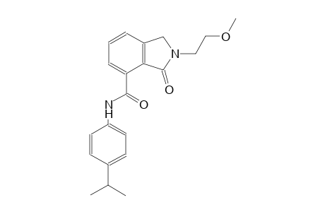 N-(4-isopropylphenyl)-2-(2-methoxyethyl)-3-oxo-4-isoindolinecarboxamide