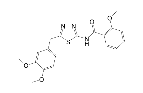 N-[5-(3,4-dimethoxybenzyl)-1,3,4-thiadiazol-2-yl]-2-methoxybenzamide