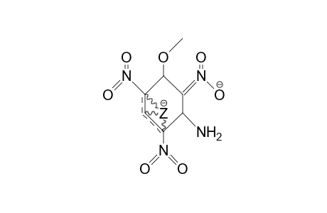 4-Aci-nitro-5-amino-3-methoxy-2,6-dinitro-1-cyclohexene dianion