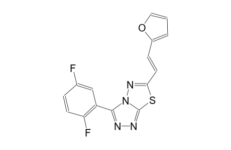 [1,2,4]triazolo[3,4-b][1,3,4]thiadiazole, 3-(2,5-difluorophenyl)-6-[(E)-2-(2-furanyl)ethenyl]-
