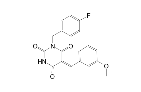 (5Z)-1-(4-fluorobenzyl)-5-(3-methoxybenzylidene)-2,4,6(1H,3H,5H)-pyrimidinetrione