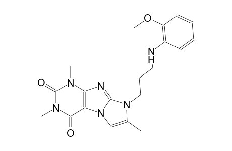 1H-imidazo[2,1-f]purine-2,4(3H,8H)-dione, 8-[3-[(2-methoxyphenyl)amino]propyl]-1,3,7-trimethyl-
