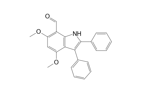 4,6-Dimethoxy-7-formyl-2,3-diphenylindole