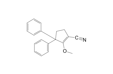 3,3-diphenyl-2-methoxy-1-cyclopentene-1-carbonitrile