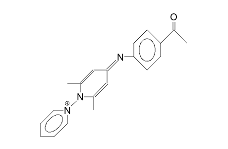 N-(4-[4-Acetyl-phenyl]iminio-2,6-dimethyl-pyridin-1-yl)-pyridinium cation
