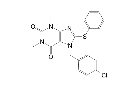 7-(4-chlorobenzyl)-1,3-dimethyl-8-(phenylsulfanyl)-3,7-dihydro-1H-purine-2,6-dione
