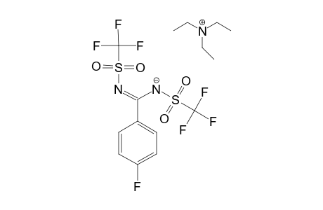 4-FLUORO-N,N'-BIS-(TRIFLUOROMETHYLSULFONYL)-BENZAMIDINE-TRIETHYLAMMONIUM-SALT