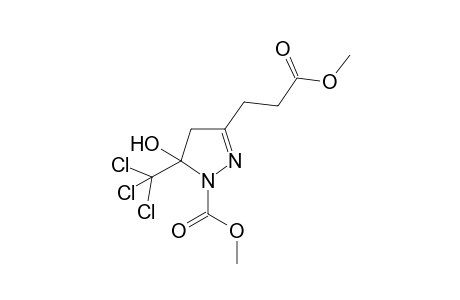 Methyl 3-(3-methoxy-3-oxopropyl)-5-trichloromethyl-1H-pyrazole-1-carboxylate