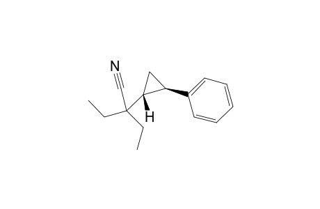 2-ethyl-2-[(1R,2R)-2-phenylcyclopropyl]butanenitrile