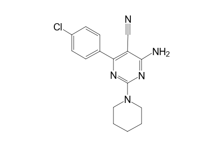 4-Amino-6-(4-chlorophenyl)-2-(piperidin-1-yl)pyrimidine-5-carbonitrile