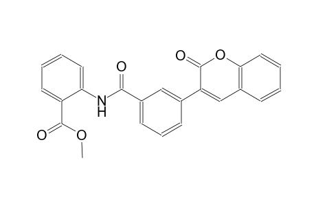 methyl 2-{[3-(2-oxo-2H-chromen-3-yl)benzoyl]amino}benzoate
