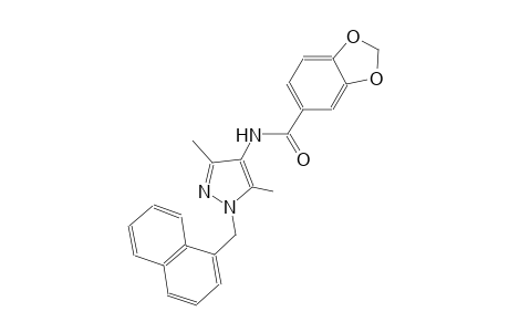 N-[3,5-dimethyl-1-(1-naphthylmethyl)-1H-pyrazol-4-yl]-1,3-benzodioxole-5-carboxamide