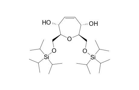 (2S*,3R*,6S*,7R*)-2,7-Bis(triisopropylsilyloxymethyl)-2,3,6,7-tetrahydrooxepine-3,6-diol
