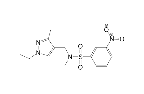 benzenesulfonamide, N-[(1-ethyl-3-methyl-1H-pyrazol-4-yl)methyl]-N-methyl-3-nitro-