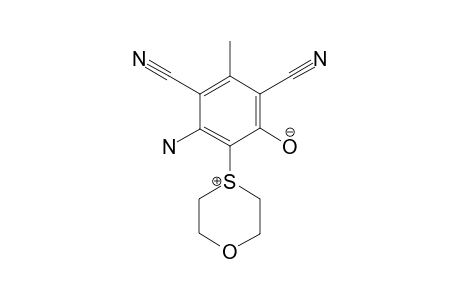 3-AMINO-4,6-DICYANO-5-METHYL-2-(4-OXA-THIANIO)-PHENOLATE
