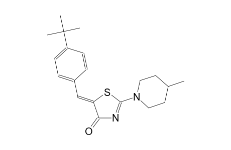 (5Z)-5-(4-tert-butylbenzylidene)-2-(4-methyl-1-piperidinyl)-1,3-thiazol-4(5H)-one