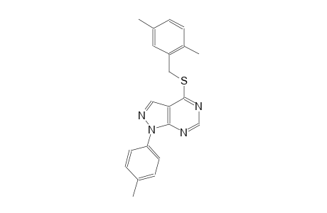 4-[(2,5-dimethylbenzyl)sulfanyl]-1-(4-methylphenyl)-1H-pyrazolo[3,4-d]pyrimidine