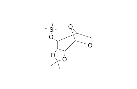 1,6-Anhydro-2,3-o-isopropylidene-.beta.-D-mannopyranose, tms derivative