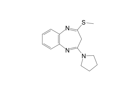2-(methylthio)-4-(1-pyrrolidinyl)-3H-1,5-benzodiazepine