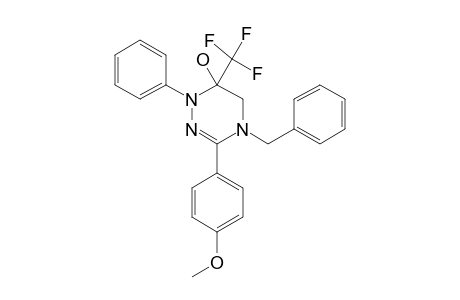 6-TRIFLUOROMETHYL-1,4,5,6-TETRAHYDRO-3-(4-METHOXYPHENYL)-1-PHENYL-4-PHENYLMETHYL-1,2,4-TRIAZIN-6-OL