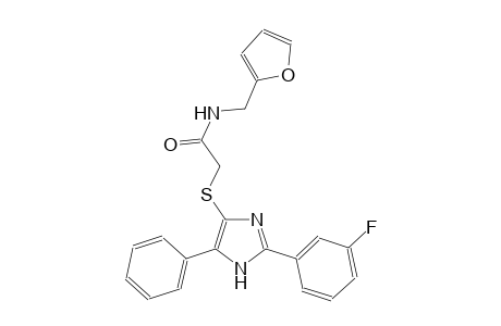 acetamide, 2-[[2-(3-fluorophenyl)-5-phenyl-1H-imidazol-4-yl]thio]-N-(2-furanylmethyl)-