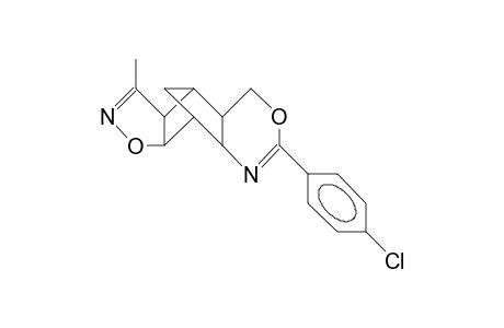 7-P-Chloro-phenyl-4,9-methano-3-methyl-3aR, 4c,4ac,8ac,9c,9ac-hexahydro-5H-(1,2)isoxazolo(4,5-G)benzoxazine